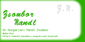 zsombor mandl business card